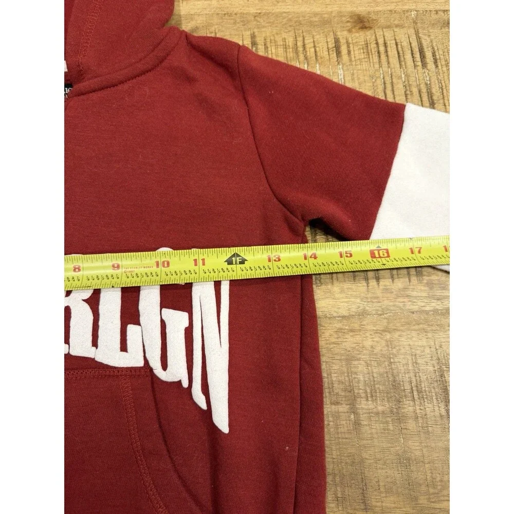 True Religion‎ Hoodie Kids Classic Red Full Zip Sweatshirt Size 5/6 Jacket